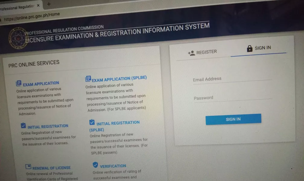 PRC-Online-Application