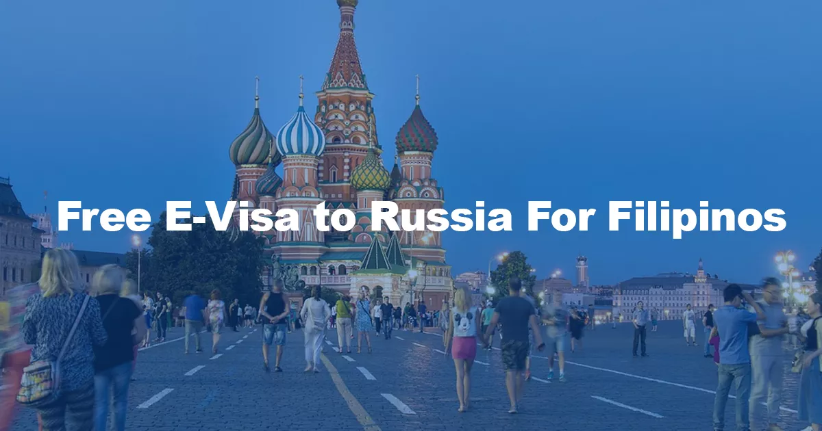 Free E-Visa to Russia For Filipinos, Granted Starting October 1, 2019 Free-E-Visa-to-Russia for Fiilipinos