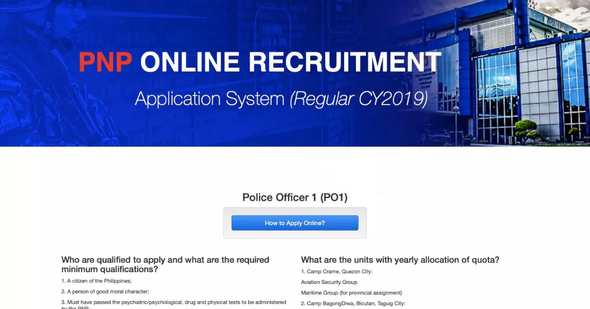 Schedule of PNP ORAS Application Per Region PNP-ORAS-Schdule