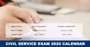Civil-Service-Exam-Schedule 2020