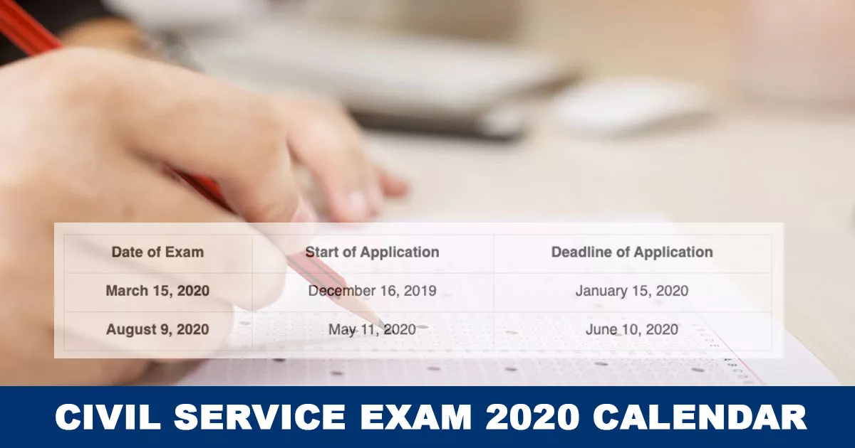 Civil-Service-Exam-Schedule 2020