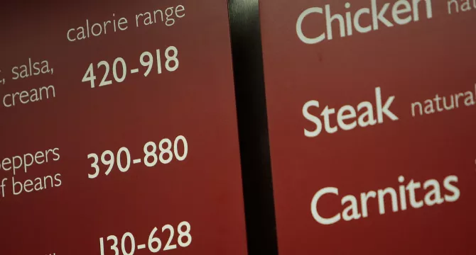 Calorie Count and Nutritional Information