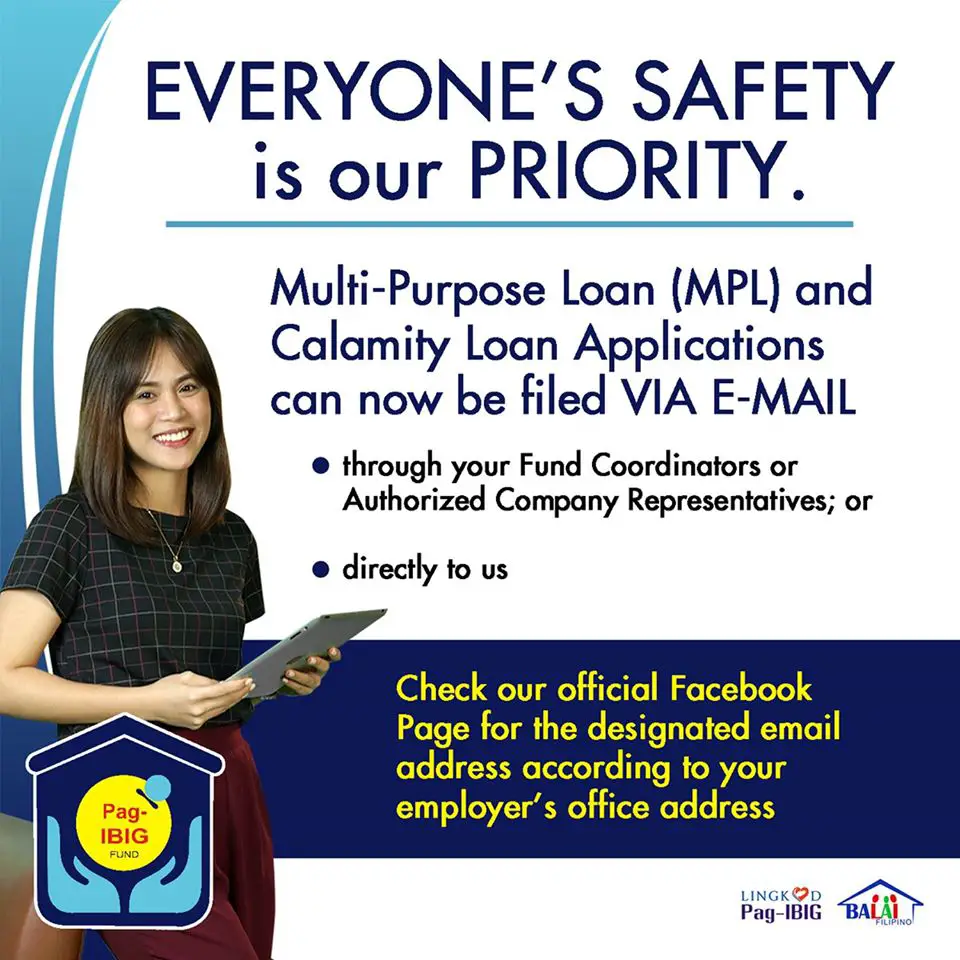 Apply for the MLP and the Pag-IBIG Calamity Loan Online