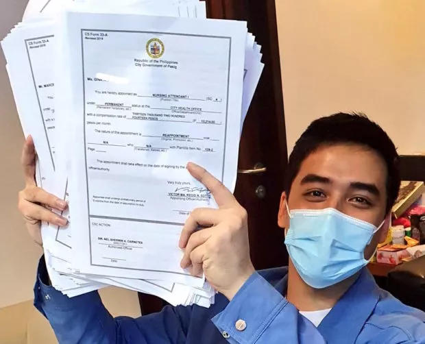 100 Employees Regularized on Vico Sotto's 31st Birthday 100 Employees Regularized by Mayor Sotto