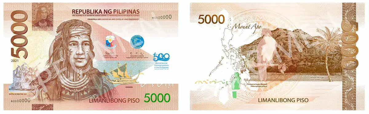 P5000 banknote (front and back)