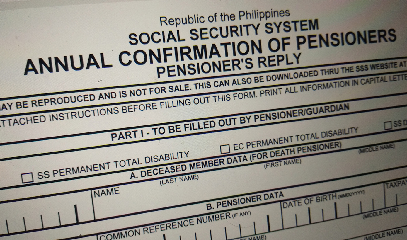 SSS Gives Pensioners An Ultimatum Until March 2022 To Comply With Annual Confirmation Of