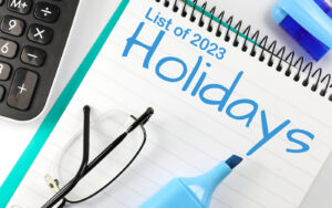 List of 2023 holidays