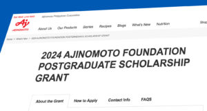 Ajinomoto Scholarship