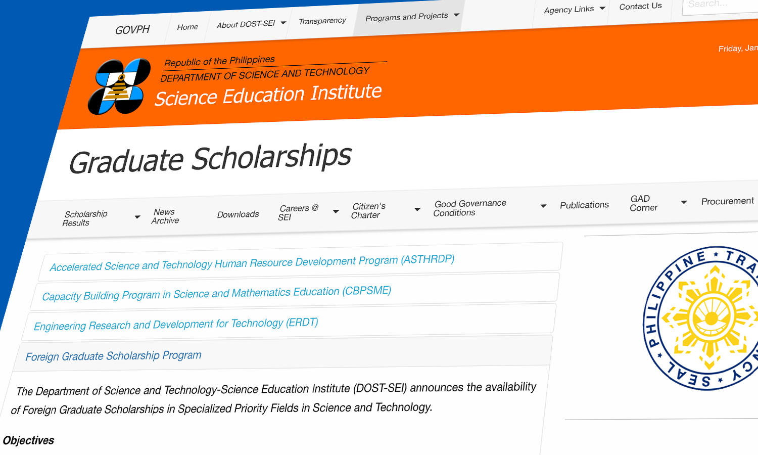 Foreign Graduate Scholarships in Specialized Priority Fields in Science ...