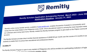 Remitly Scholarship 2023