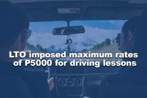 LTO Driving Lesson Max Charge