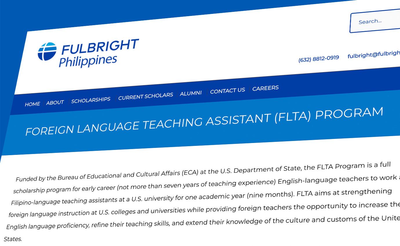 Foreign Language Teaching Assistant (FLTA) Scholarship