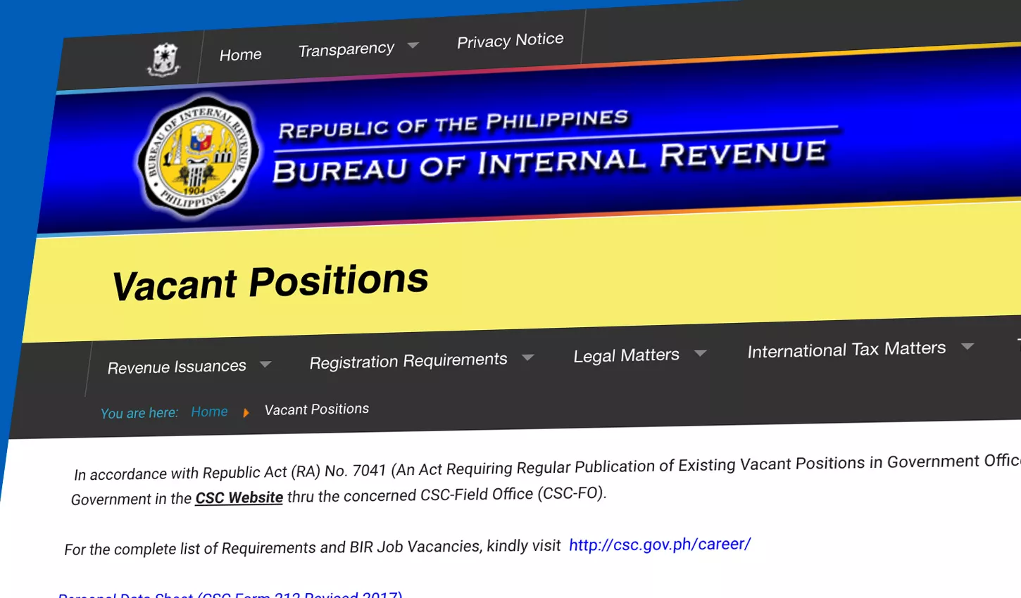 BIR Hiring