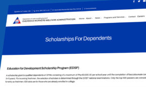 OWWA Scholarship For Dependent