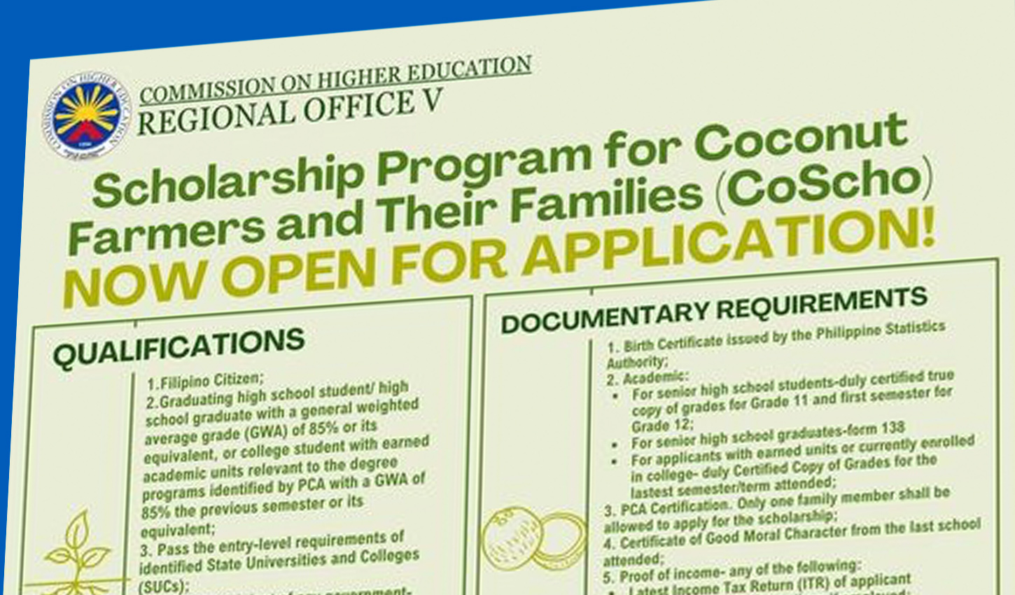 CHED-CoScho Scholarship Program