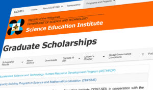 DOST Scholarship for masters
