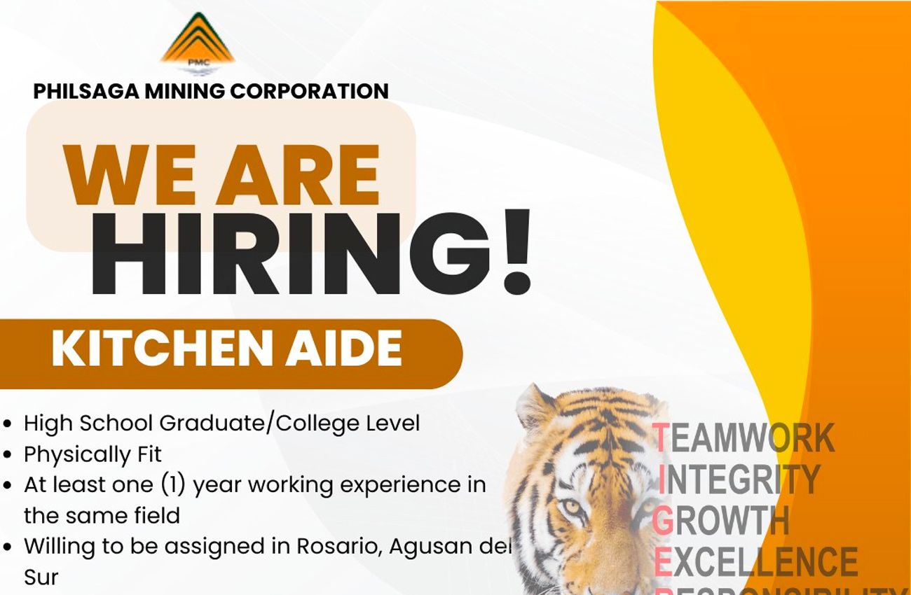 Philsaga Mining Corporation is Hiring