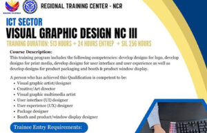 TESDA NCR Offers FREE Visual Graphic Design NC III Training