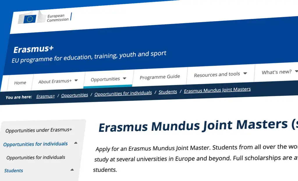 Erasmus Mundus Joint Masters Scholarship Announcement Philippines