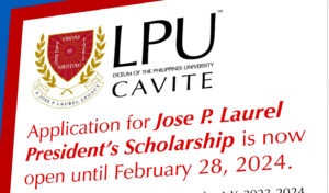 Jose P. Laurel President's Scholarship Program AY 2024-2025