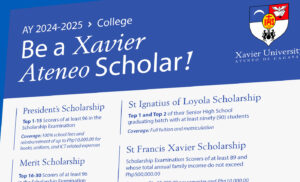 Xavier Ateneo Scholar For The Academic Year 2024-2025