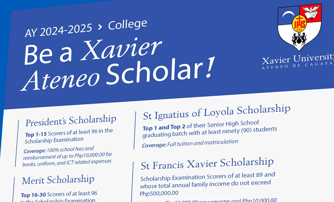 Xavier Ateneo Scholar For The Academic Year 20242025 Announcement