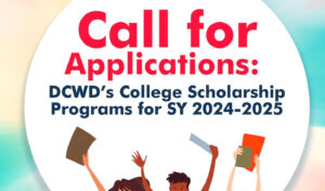 DCWD's College Scholarship Programs SY 2024-2025