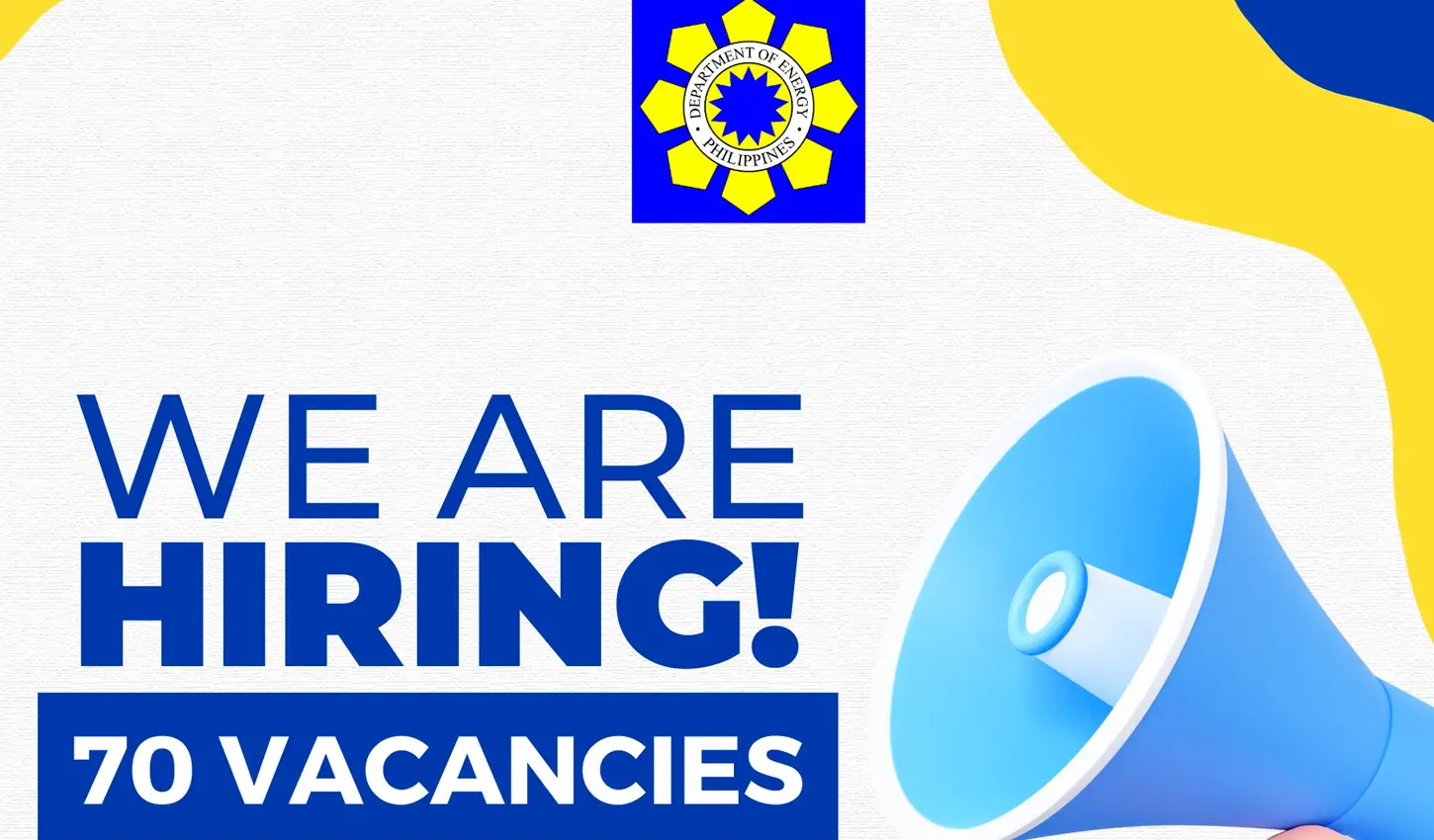Call For Applicants Department Of Energy Philippines Has 70 Positions