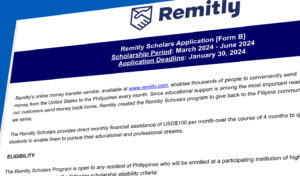 Remitly Cares Scholarship Program
