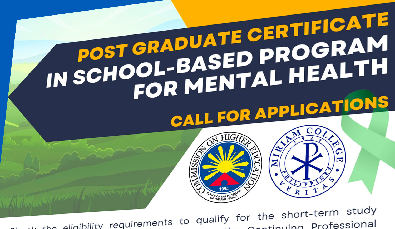 CHED Miriam College Post-Graduate Certificate