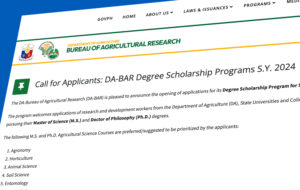 DA BAR Scholarship Program