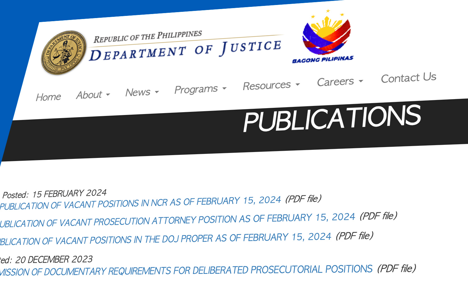 DOJ Hiring