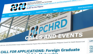 DOST PCHRD Foreign Graduate Scholarship Program