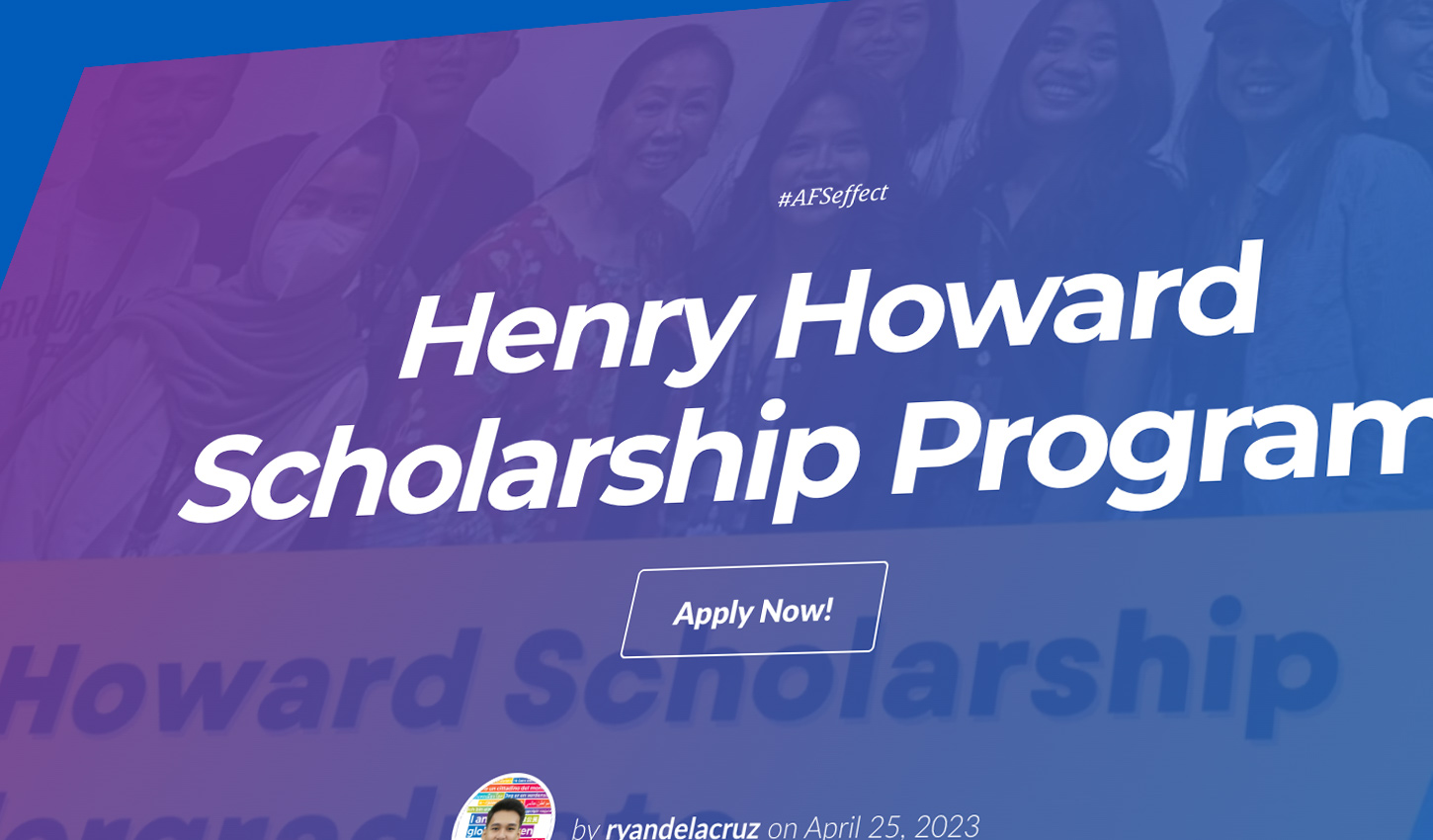 Call For Applications 2024 Henry Howard Scholarship Program For