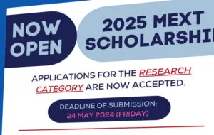 2025 MEXT scholarship program