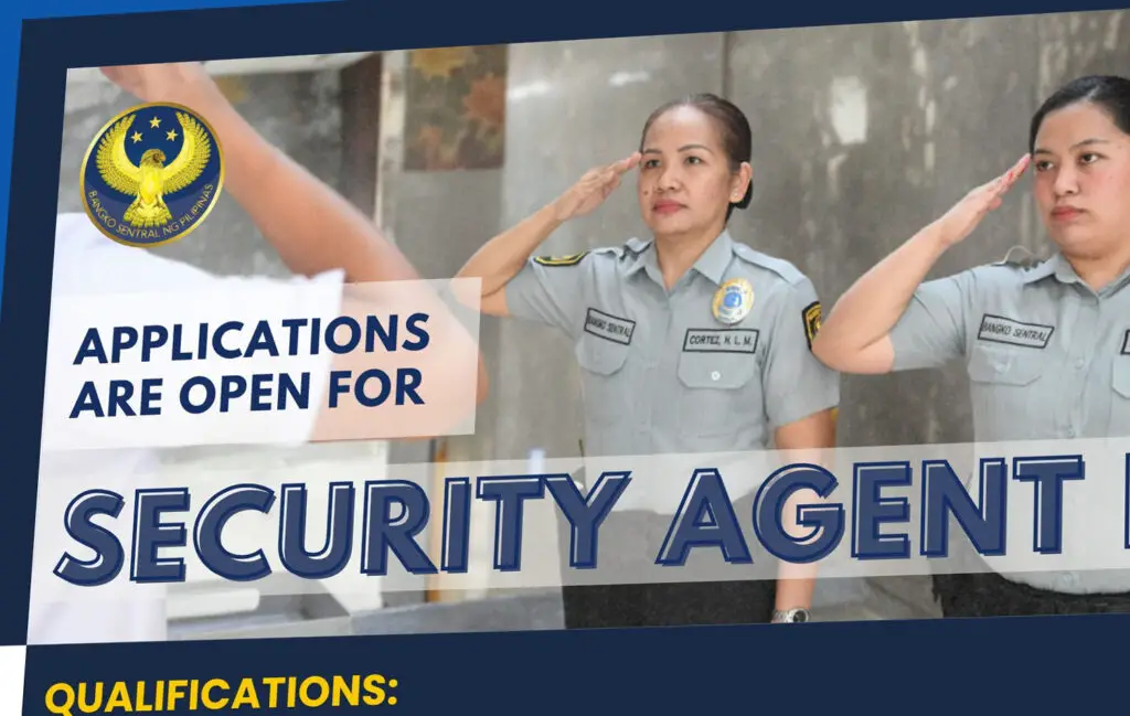 BSP Hiring Security Agent – Announcement Philippines