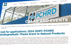 DOST-PCHRD Undergraduate Thesis Grant