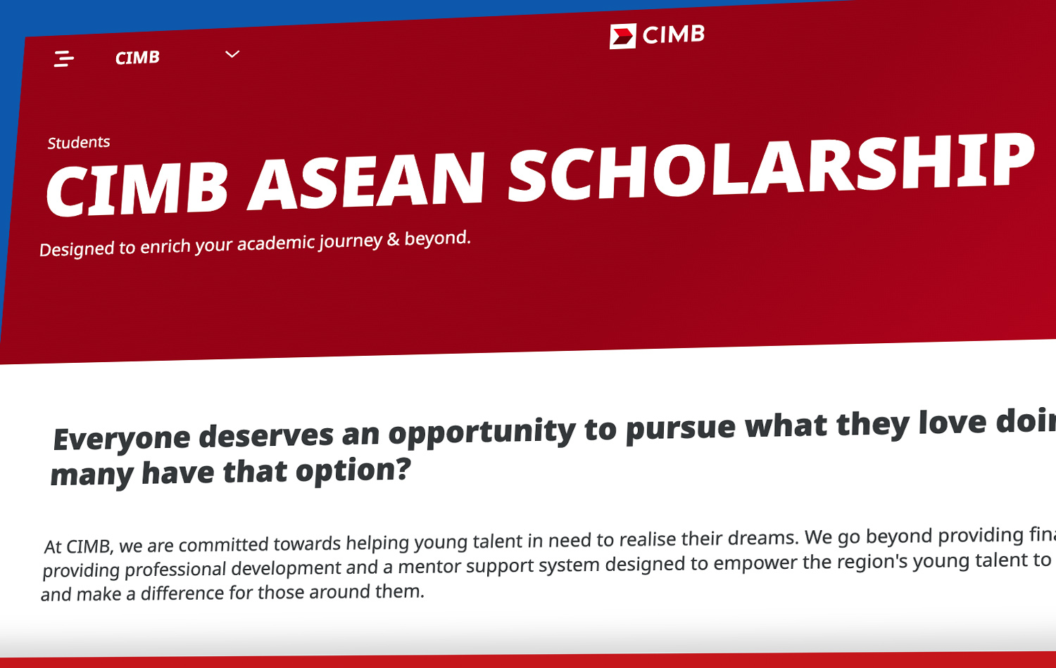 CIMB ASEAN Scholarship