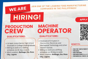 Monde Nissin is Hiring