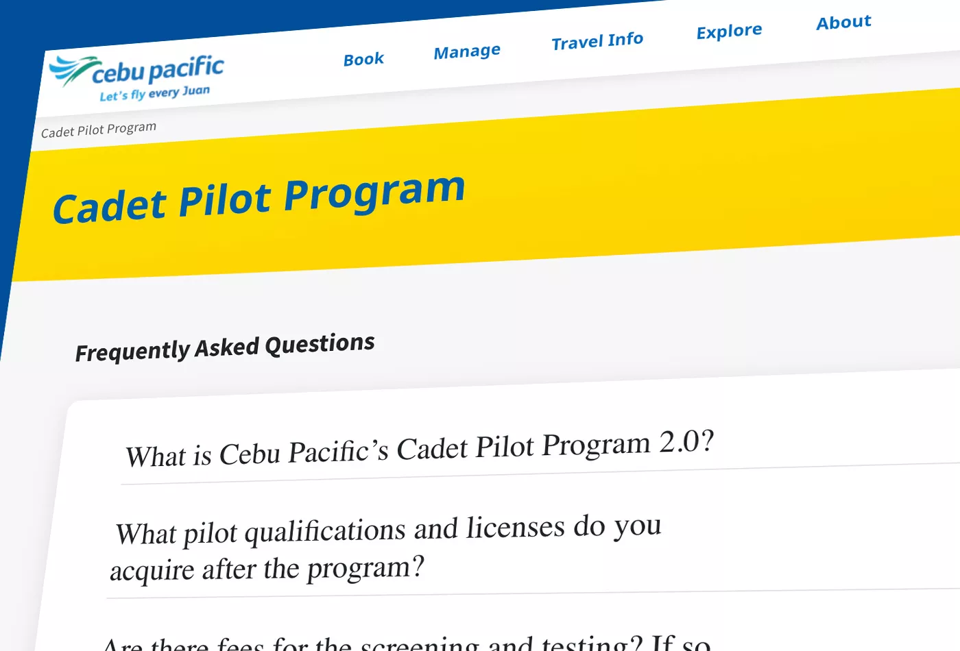 Cadet Pilot Program by Cebu Pacific Air is now open for aspiring pilots Cebu Pacific Cadet Pilot Program