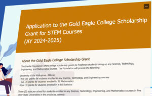 Gold Eagle Scholarship by Insular Life