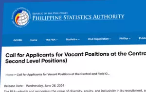 PSA Hiring Central and Field Offices