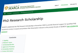 SEARCA PhD Research scholarship program