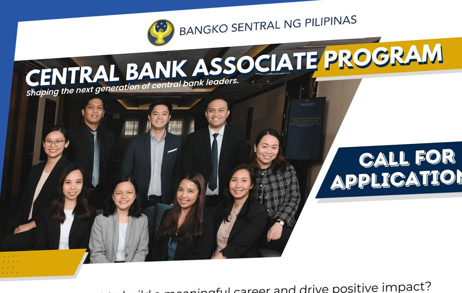 Join The Bsp Central Bank Associate Program Today