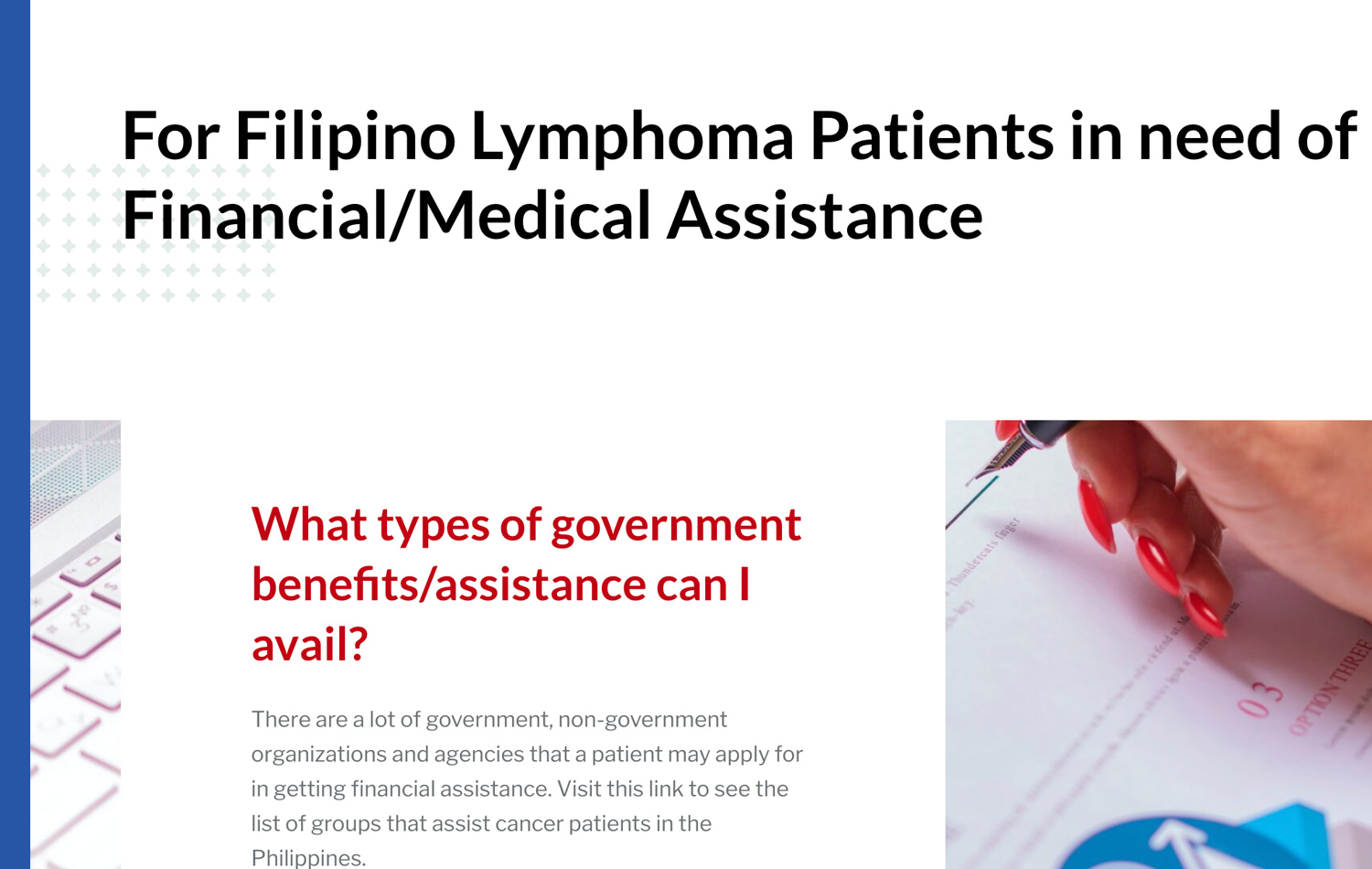 Medical Assistance from Lymphoma Philippines