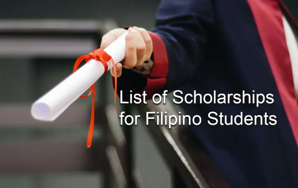 List of Scholarships for Filipino Students in 2026 (Local & International)
