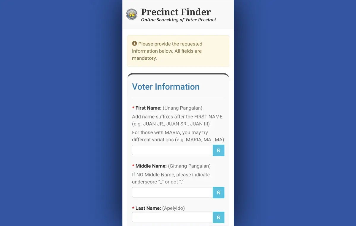 Comelec precinct finder 2025 how to find your voting precinct online