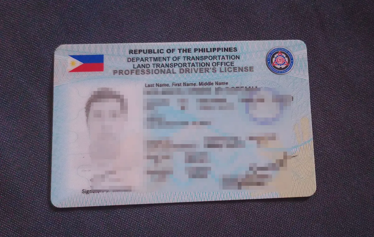 LTO Drivers License