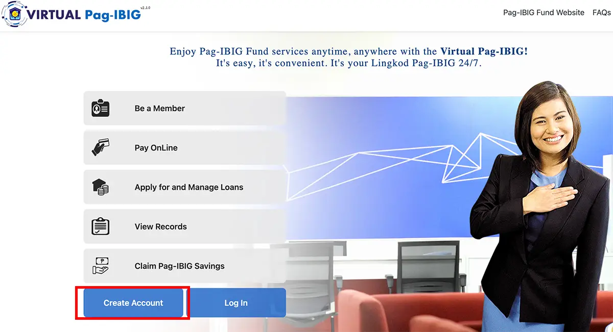 Virtual Pag-IBIG Create Account