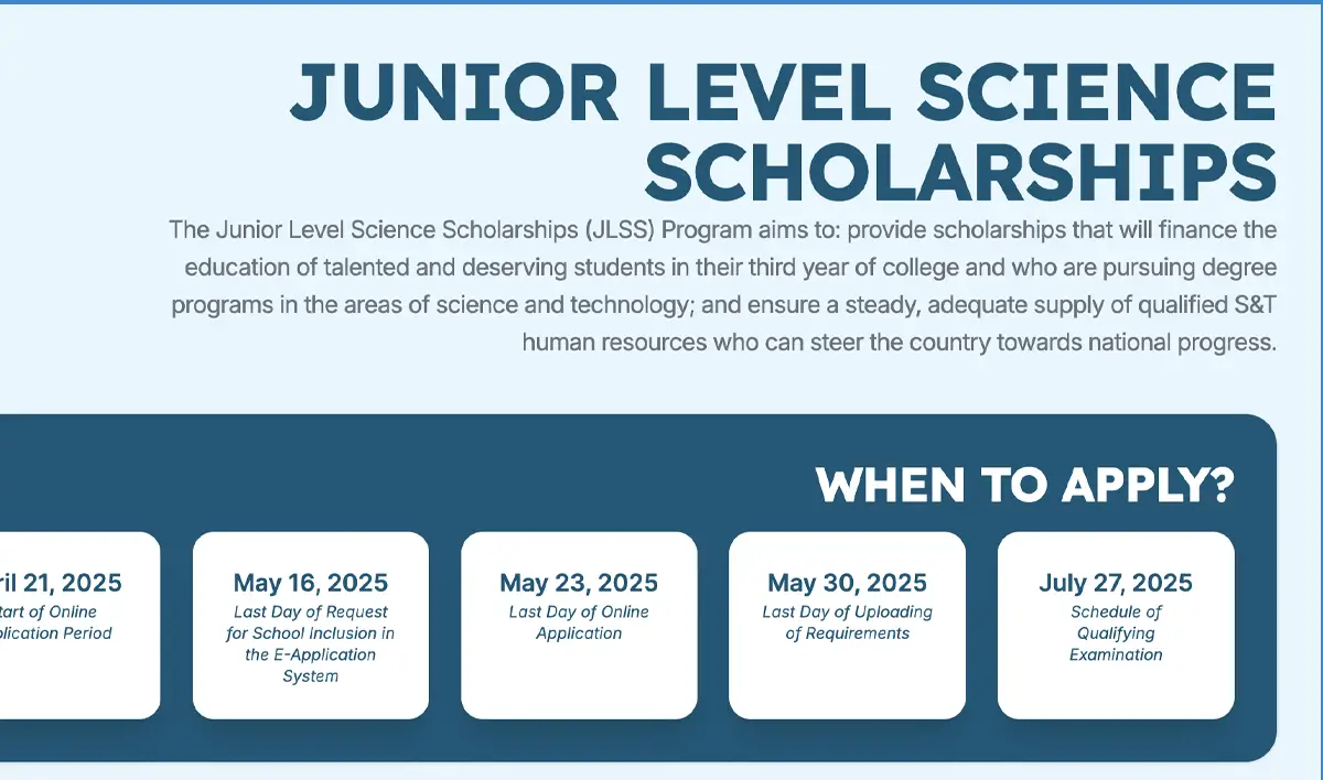 DOST-SEI JLSS 2025